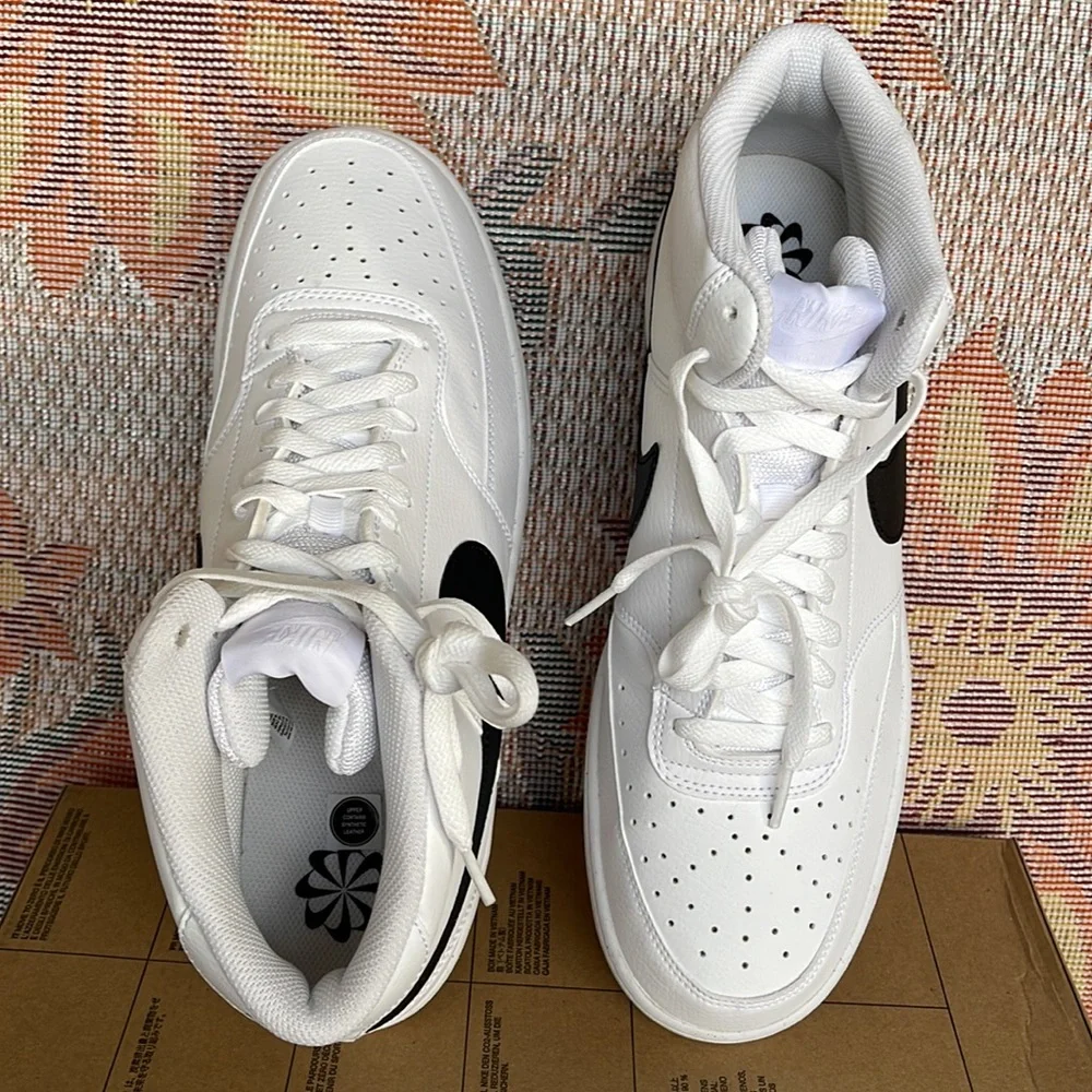 NIKE MEN’S COURT VISION MID Next Nature WHITE/BLACK-WHITE
DN3577 101 Sneakers - Picture 13 of 16